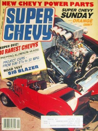 SUPER CHEVY 1984 JAN - PROJECT CARS, EUROSPORT, 409s